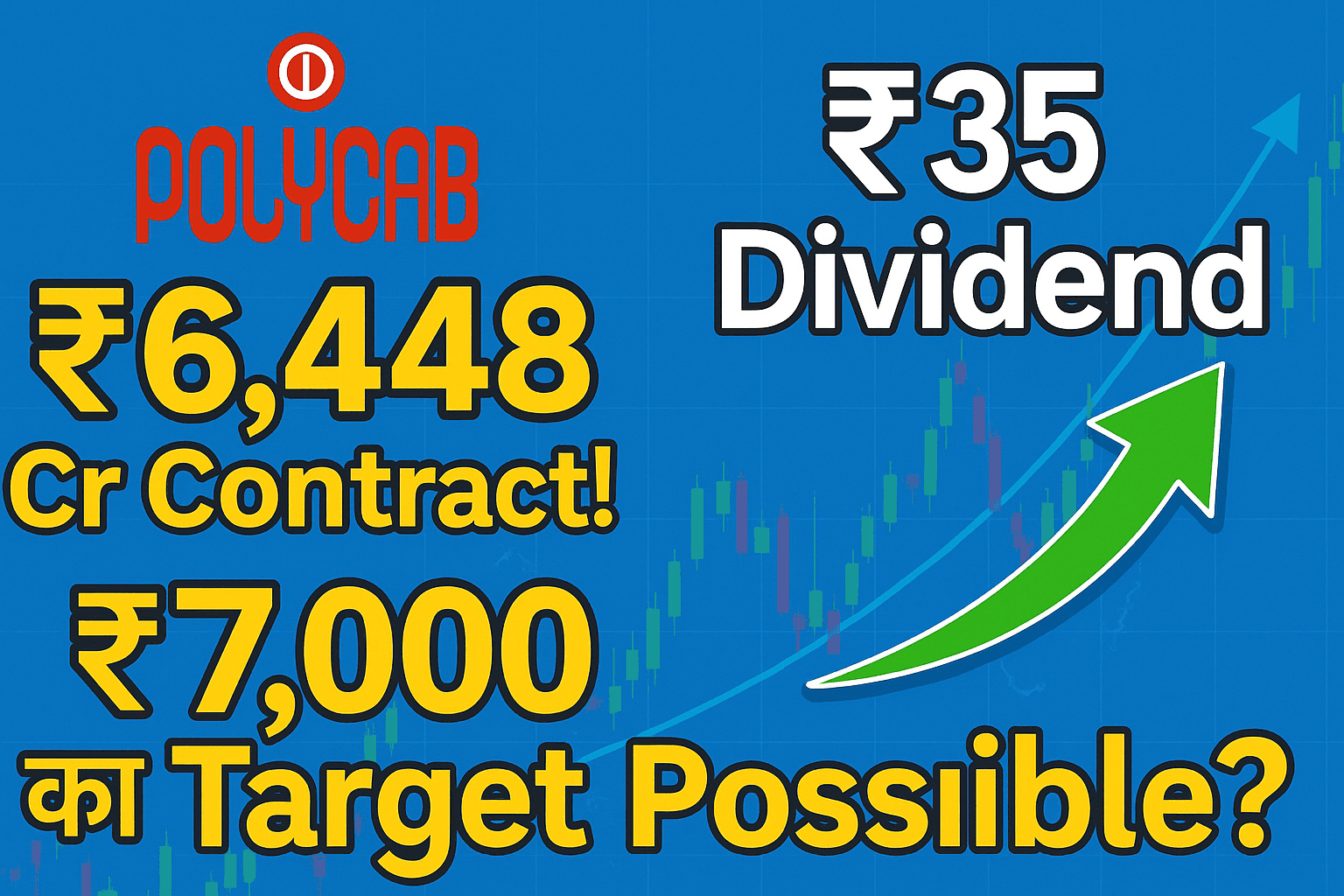 Polycab ₹6,448 Cr Contract! ₹35 Dividend और ₹7,000 का Target Possible? 1 olycab को मिला ₹6,448 Cr का BharatNet Contract और ₹35 का Dividend – क्या ₹7,000 का शेयर टारगेट संभव है?