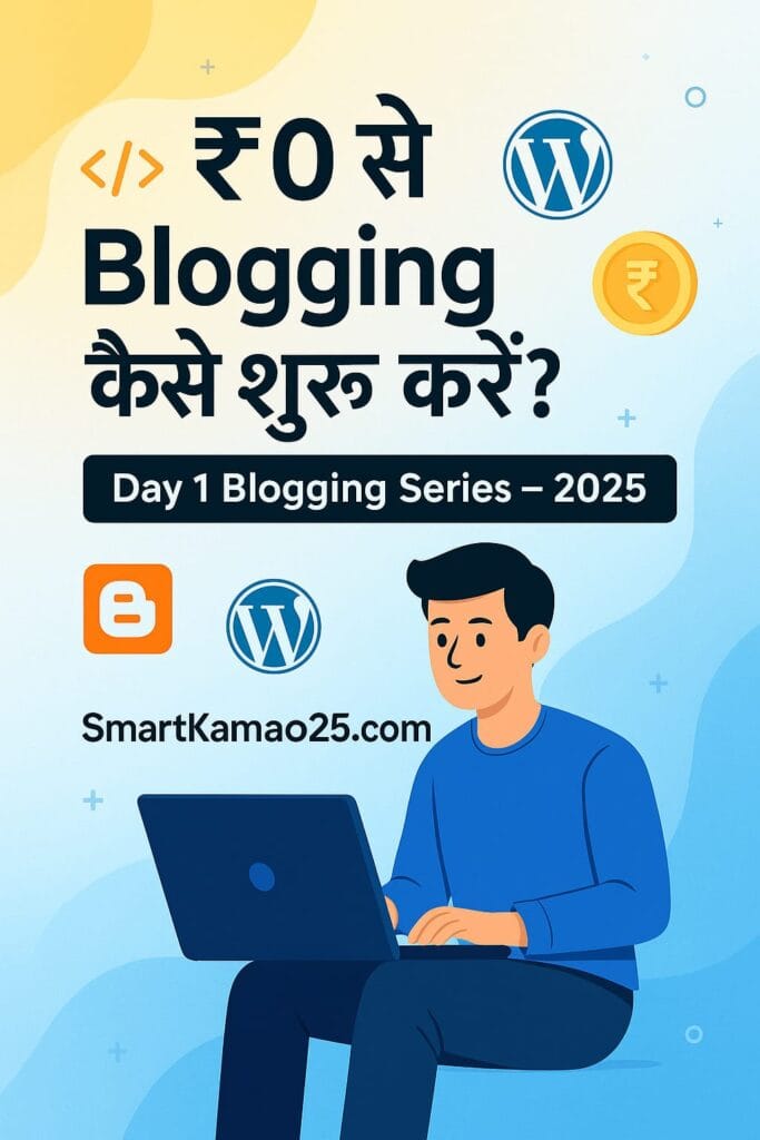 Blogging kya hota hai - ₹0 se blogging shuru kaise kare 2025 SmartKamao25 image