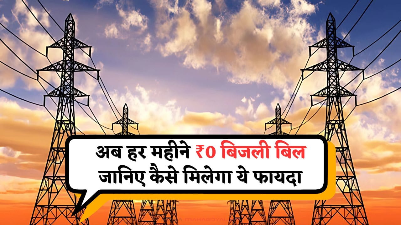 Free Electricity PM Surya Ghar योजना के तहत घर की छत पर सोलर पैनल लगवाते लोग – फ्री बिजली योजना 2025 की प्रतीकात्मक तस्वीर