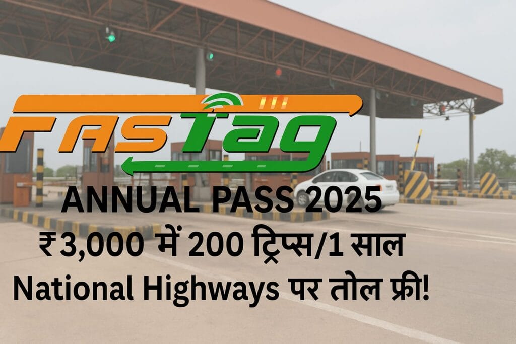 FASTag Annual Pass 2025 – ₹3,000 में 200 ट्रिप्स1 साल National Highways पर टोल फ्री!
