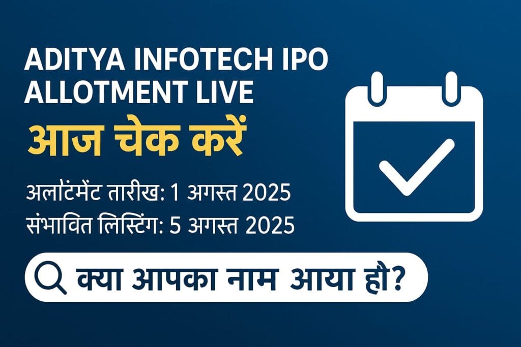 Aditya Infotech IPO allotment status live update Hindi image – check investor list today