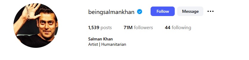 Salman Khan Instagram
