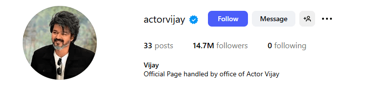 Thalapathy Vijay Instagram
