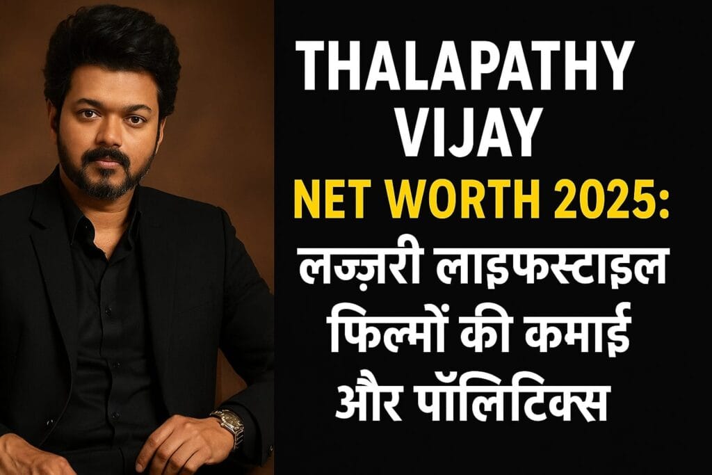Thalapathy Vijay Net Worth 2025 लग्ज़री लाइफ़स्टाइल, फिल्मों की कमाई और पॉलिटिक्स