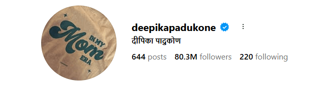 Deepika Padukone Instagram