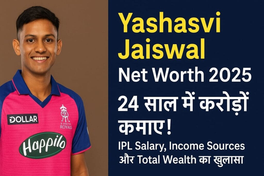 Yashasvi Jaiswal Net Worth 2025 24 साल में करोड़ों कमाए! IPL Salary, Income Sources और Total Wealth का खुलासा
