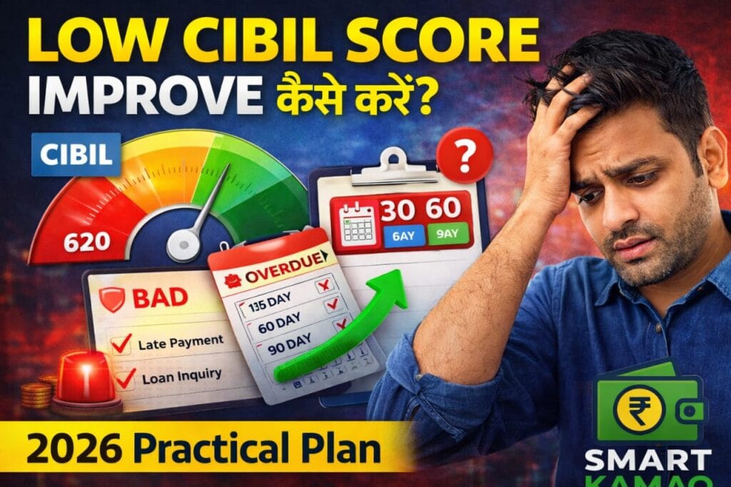 Low CIBIL Score Improve Kaise Kare (2026) – 30, 60, 90 Din Ka Practical Plan