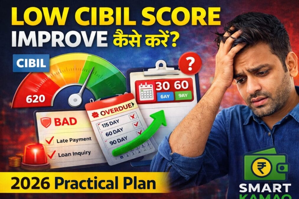 Low CIBIL Score Improve Kaise Kare (2026) – 30, 60, 90 Din Ka Practical Plan
